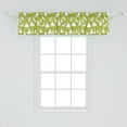 thumbnail image 2 of Ambesonne Goose Window Valance, Funny Creatures Acting Funny, 42" x 12", Apple Green Orange, 2 of 3