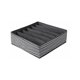 thumbnail image 1 of Almacenamiento de ropa interior, juego de 2 cajas organizadoras de cajones plegables con 6 compartimentos, caja de almacenamiento de cajones no tejidos con organizador de ropa interior de textura ond, 1 of 5