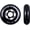 Steel Black, variant on Rollerex VXT500 RipStik Wheels (Multiple Color Options Available) (2-Pack) - Use on Roller Blades, RipStiks, Luggage, Baggage or Wheelchairs (Turf Green) (80mm)