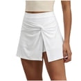 thumbnail image 2 of PBFRDSJ Womens Flowy Wrap Skirt Y2K High Waisted Athletic Skorts with Build-in Shorts Side Slit Mini Tennis Skirt, 2 of 5