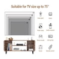 thumbnail image 6 of TV Stand for 55 Inch TV, Entertainment Center with Storage Cabinets, Soft Hinge Door with Handle, Rustic Brown[Unable to ship on weekends, please note that as picture, 6 of 9