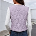 thumbnail image 4 of Edvintorg Women's Fleece Lined Waistcoat Winter Sleeveless Vest Casual Outerwear with Pockets Plus Size Womens Clothing, 4 of 8