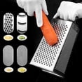 thumbnail image 5 of Efficient Grating Grater, Non-Slip Base Stainless Steel 4-Sided Grater With Sharp Blades, Perfect For Various Foods, Compact Tower Design For Space Saving, Ideal For Cooking Lovers, 5 of 5