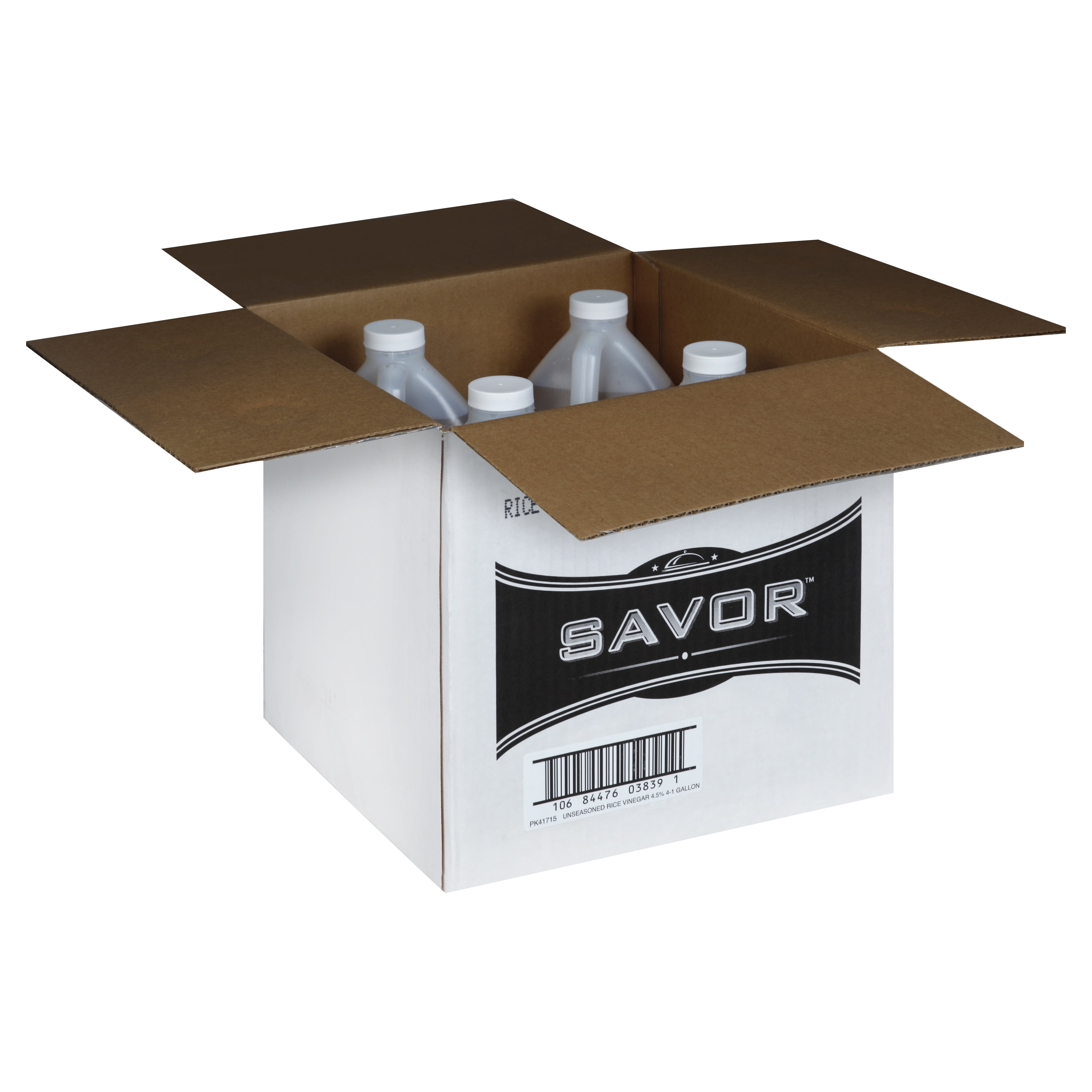 Savor Imports Unseasoned Rice 4.5% Vinegar Bulk, 1 Gallon, 4 Per Case