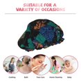 thumbnail image 2 of YFYANG Bonnet de Douche Double Imperméable pour Femmes, Motifs de Plantes Tropicales Bonnet Réutilisable pour Tous Types de Cheveux et Tailles de Tête, 2 of 6