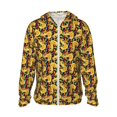thumbnail image 2 of Uemuo Cartoon Ducks Pattern Women's Full Zip UPF 50+ Sun Protection Hoodie Jacket Long Sleeve Sun Shirt Hiking Outdoor Performance with Pockets-3X-Large, 2 of 9