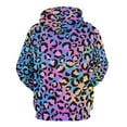 thumbnail image 3 of Rainbow Leopard Print (2) Men's Women New Sweatshirt Hoodie Men's Plus Size Sweatshirt Hooded Sweatshirt 3d Printed Street Men's Cloth, 3 of 6