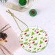 thumbnail image 5 of Adorno navideño colgante de Feliz Navidad para árbol de Navidad - Decoraciones colgantes de cerámica para fiestas - Ideas para regalar adornos navideños, 5 of 8