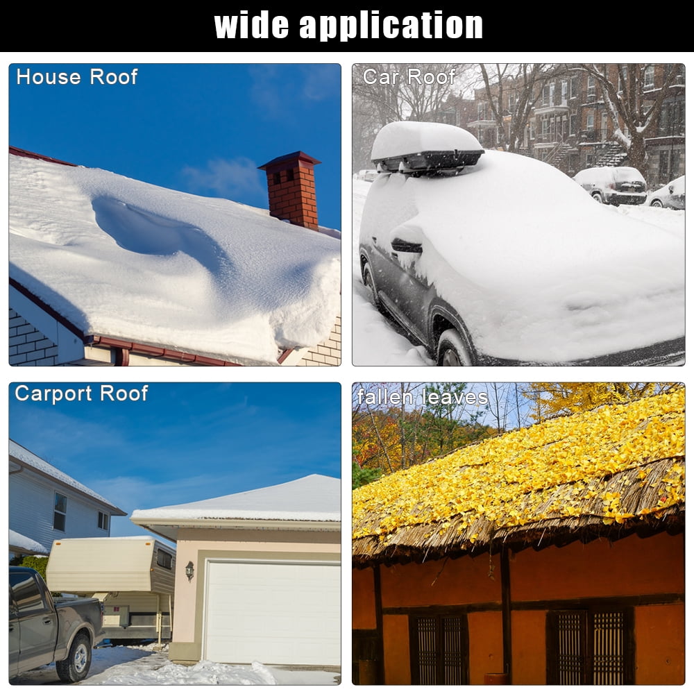 Lowestbest 5-20ft Extendable Snow Roof Rake, Light Snow Removal Tool, Suitable for Car Roof Snow/Wet Leaves/Debris Lowestbest 5-20ft Extendable Snow Roof Rake, Light Snow Removal Tool, Suitable for Car Roof Snow/Wet Leaves/Debris