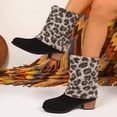 thumbnail image 6 of Women's Boots Autumn/Winter Warm Leopard Print Boots with Thickened Leg Covers for Cozy Comfort and Style, 6 of 9