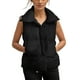 thumbnail image 3 of Gibobby Chaleco dama, Chaleco corto con cuello alto para mujer, sin mangas, ligero(Negro,G), 3 of 5