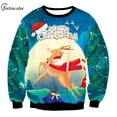 thumbnail image 4 of Jersey de cuello redondo para hombre, sudaderas con gráfico de animales, chándal feo de Navidad, ropa de calle de gran tamaño, traje de pareja, ropa masculina, 4 of 4