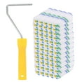 thumbnail image 1 of Unique Bargains Ensemble de Rouleaux de Peinture 60 Paquets Brosse à Rouleau de Peinture en Fibre de 4 Pouces Petite avec Poignée, 1 of 6