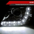 thumbnail image 2 of Projector Headlights w/ SMD LED Light Strip (Chrome Housing/Clear Lens) Made for and Compatible with 1997-2004 Ford F-150 / 1997-2002 Expedition, 2 of 4