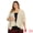 Apricot, variant on DARING DIVA Women's Plus Shrug 3/4 Sleeve Open Front Cardigans 1X Apricot