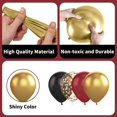 thumbnail image 3 of Globos de fiesta Sowide, color negro borgoña y dorado, 60 unidades, 30 cm, 3 of 7