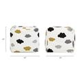 thumbnail image 5 of Pouf 23" Luxury Oversized Bean Bag Cube Ottoman Cumulus Cream White, 5 of 7