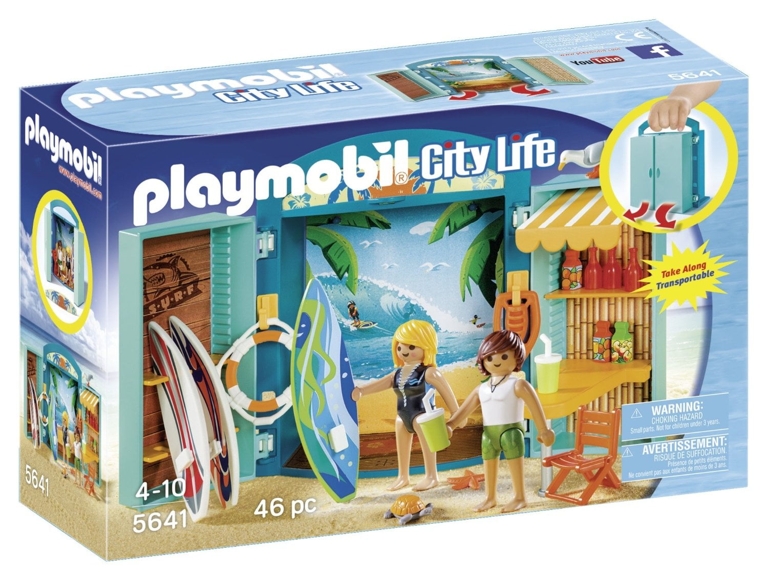 5641 Playmobil-Play Box-surf shop 