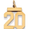 thumbnail image 1 of 14K Yellow Gold Small Polished Number 20 Charm Made In United States ls20, 1 of 5