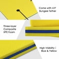 thumbnail image 6 of 3-Layer Water Floating Mat Foam Pad for Lake, 87" x 36" Tear-Resistant Relaxing Foam Raft Lily Pad for Pool River Ocean Outdoor Water Activities, Yellow, 6 of 8
