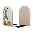 thumbnail image 2 of Naloa Gnome Holding A Pumpkin 2 Pcs Bookend Large Capacity Office Book Ends for Home Office Library School Study Decoration, 2 of 8
