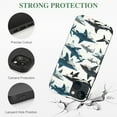 thumbnail image 2 of Wuche Compatible with iPhone 13/14 phone case, Cool Shark printed Hammerhead Shark Billhead Shark iPhone case with shock-absorbing protection PC plastic phone case as a girl's gift iphone13 pro max, 2 of 4