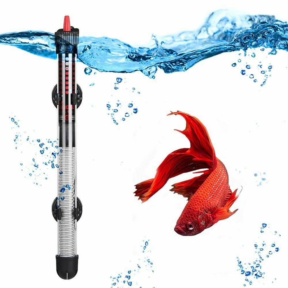 A-SZCXTOP Aquarium Heater with Suction Cup Intelligent LED Stainless Steel Submersible Heater Adjustable Temperature Fish Tank Water Heater for Aquarium Tank 50W-Up to 10 Gallon