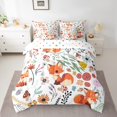thumbnail image 2 of Cute Fox Bed in a Bag King Size Comforter Set 7 Pieces,Mushroom Floral Cartoon Animal Bedding Sets Watercolor Flowers Leaves Sheet Set with Comforter, 2 of 5