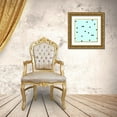 thumbnail image 3 of Lavoie, Tina 20x20 Gold Ornate Wood Framed with Double Matting Museum Art Print Titled - Pale Aqua Black Squares Confetti, 3 of 4