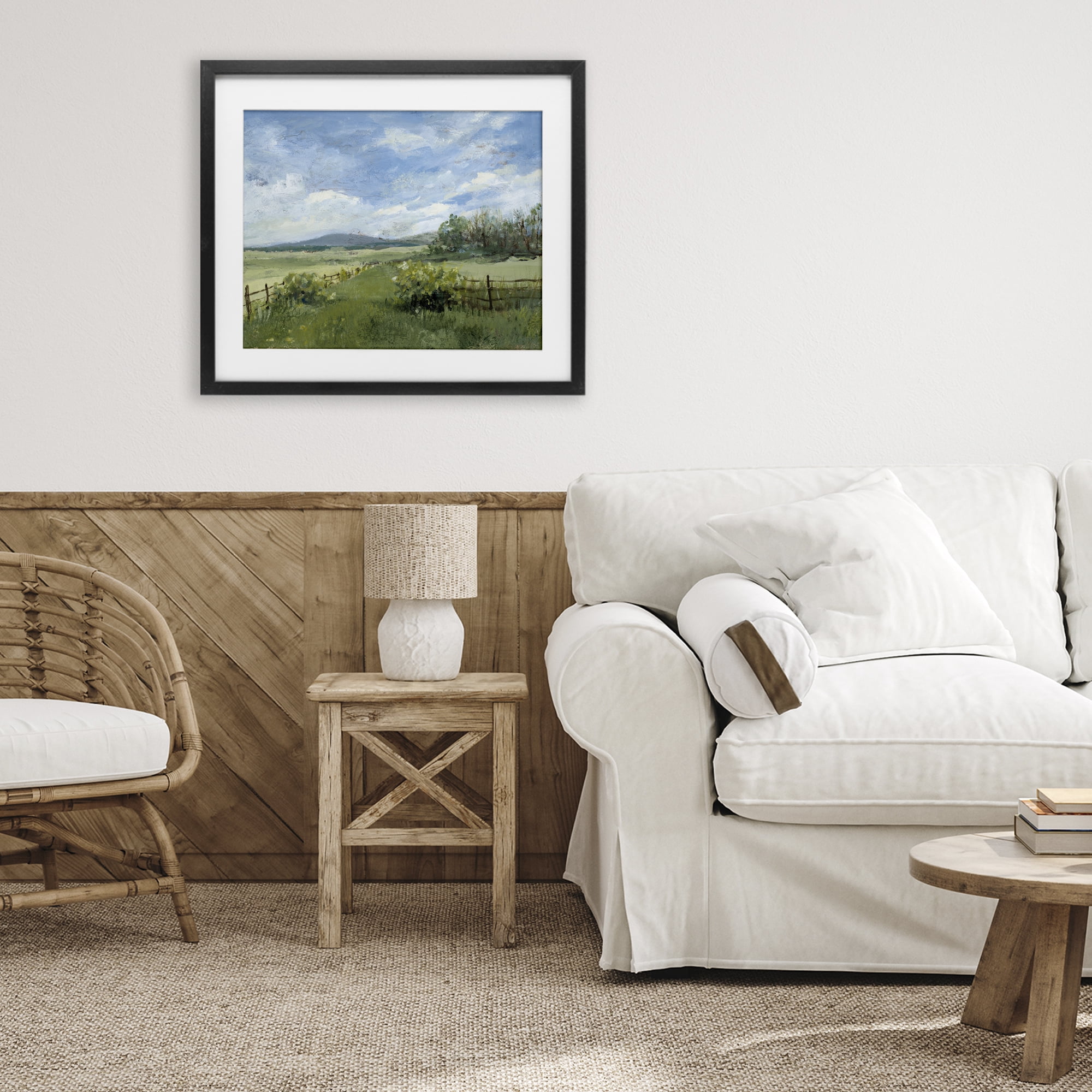 Stupell Industries Thank You Nature Landscape Black Framed Print Under Glass, design by Lanie Loreth