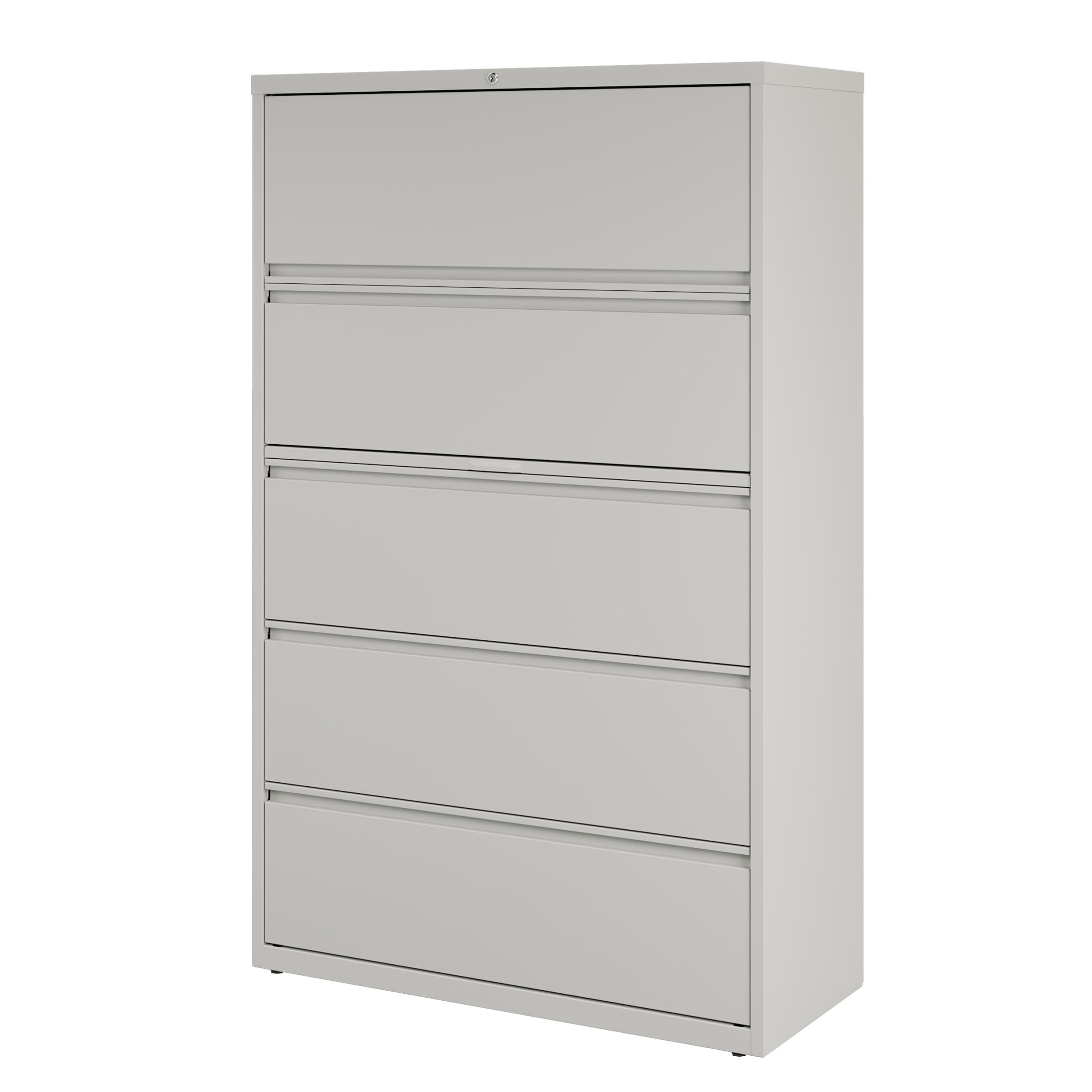Hirsh 42 inch Wide 5 Drawer Metal Lateral File Cabinet for Home and Office, Holds Letter, Legal and A4 Hanging Folders, Gray
