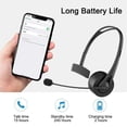 thumbnail image 5 of SY-T490 BT V5.3 Headset with Mic Head-Mounted Wireless HiFi Headphones Hands-Free Call Headset for C, 5 of 5