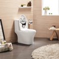 thumbnail image 4 of 2Pcs Toilet Sticker Funny Cartoon Toilet Sticker Toilet Seat Sticker Smiley Face Toilet Stickers Bathroom Door Seat PVC, Removable, 4 of 5