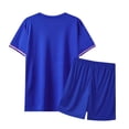 thumbnail image 3 of KPOPLK Boys Athletic Shorts and Performance T-Shirt Summer Teen Boy Crew Neck Short Sleeve Clothes Outfit Set, Kids Size 7-8 Years,Blue, 3 of 3