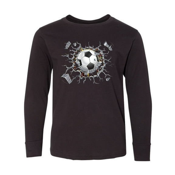 Inktastic Soccer Breakthrough Long Sleeve Youth T-Shirt