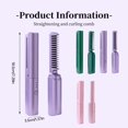 thumbnail image 2 of 1pcs，2026 New Hairdressing Comb for Straight and Curly Hairs, Upgrade Portable Wireless 2-in-1 Hairs Dressing Combs Fast Heating 3 Adjustable Temperatures.,Purple, 2 of 6