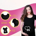 thumbnail image 5 of BROOKLYN VERTICAL Maternity Cute Funny New Mom Pregnancy Announcement Short Sleeve Crew Neck T-Shirt, 5 of 6