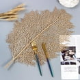 thumbnail image 2 of EcoNesxp Ensemble de Table Feuille Or, 2 of 5