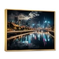 thumbnail image 2 of Designart "Beautiful Cityscape of Houston" Houston Floater Framed Wall Decor, 2 of 7