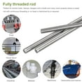 thumbnail image 5 of Fully Threaded Rod, M4-0.7 Thread Pitch, 50mm Length 304 Stainless Steel Bar Studs Rods, Right-Hand Threads 20pcs, 5 of 5