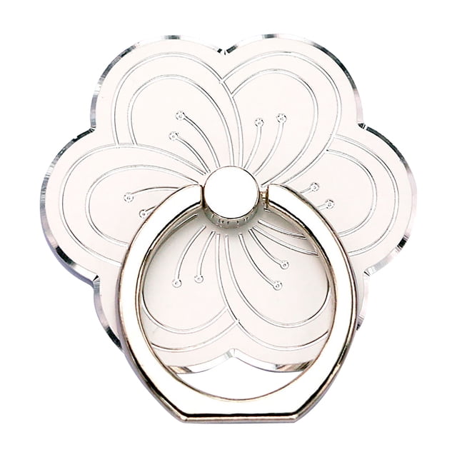 MKHSQHDG Today's Deals Cell Phone Ring Holder Flower Shape Phone Ring Holder Metal Finger Grip Finger Kickstand 360° Rotation Universal Finger Ring Phone Grip Compatible with All Smartphone