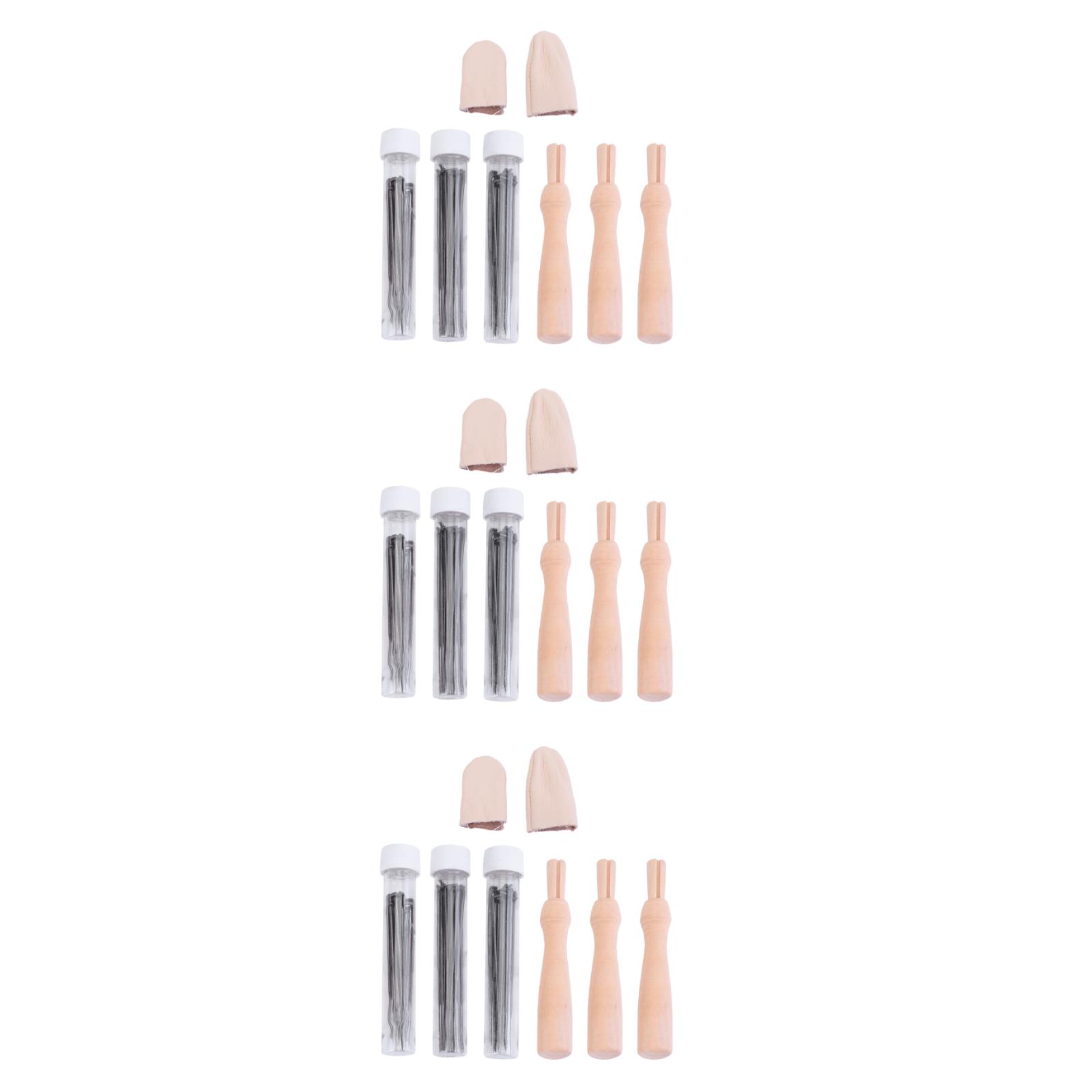 GOOHOCHY  3 Sets Point Pin Tool Felting Needle with Storage Supplies