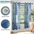 thumbnail image 3 of Yayeee Window Curtains Light Filtering 63"x42" Grommet Panel Pair Home Living Room Decor, Plants and River, 3 of 7