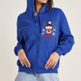 thumbnail image 1 of Puntoco Mujeres Casual Impreso Pullover Manga Larga Con Capucha Bolsillo Blusa Tops Sudaderas Liquidación Puntoco Puntoco-1363, 1 of 6