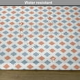thumbnail image 6 of Ambesonne Modern Place Mats Set of 4, Colored Rhombs Borders, Standard Size, White Seafoam and Coral, 6 of 6