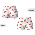 thumbnail image 6 of Yiaed Hand Drawn Watermelon Print Women's Athletic Shorts Running Shorts Sporty Short High Waisted Elastic Workout Shorts for Yoga Gym Running & Sports -Small, 6 of 8