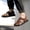 Brown, variant on Men's Closed-Toe Fisherman Sandals, Casual Black and Brown Leather Outdoor Summer Shoes