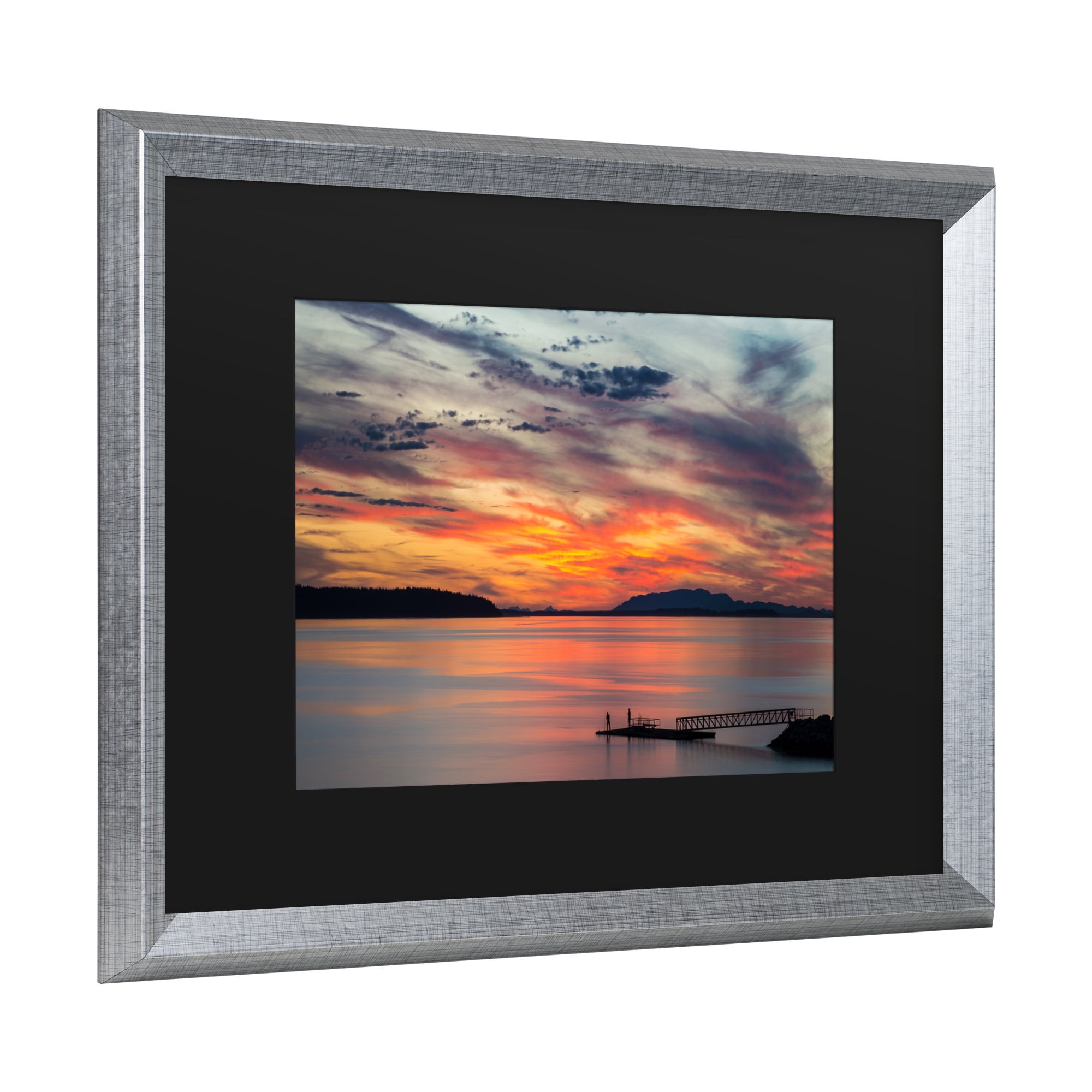 Trademark Fine Art 'Sunset Pier' Canvas Art by Pierre Leclerc