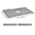 thumbnail image 2 of KFFKFF Waterproofing Shower Curb Tray Kit 48"x72" w/ Central Drain Thickened, 2 of 8