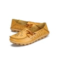 thumbnail image 3 of Frontwalk Women Flats Round Toe Boat Shoes Hollow Out Loafers Walking Casual Moccasins Womens Slip On Yellow 10, 3 of 8
